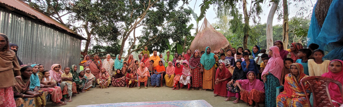 Frauen in Saghata, Bangladesch